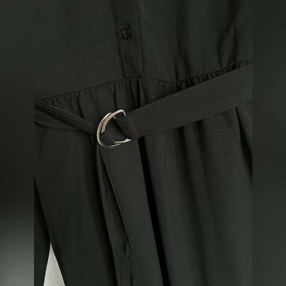 NWT - Suzy Shier Long Sleeve Button Up Belted Dress - Picture 3 of 3